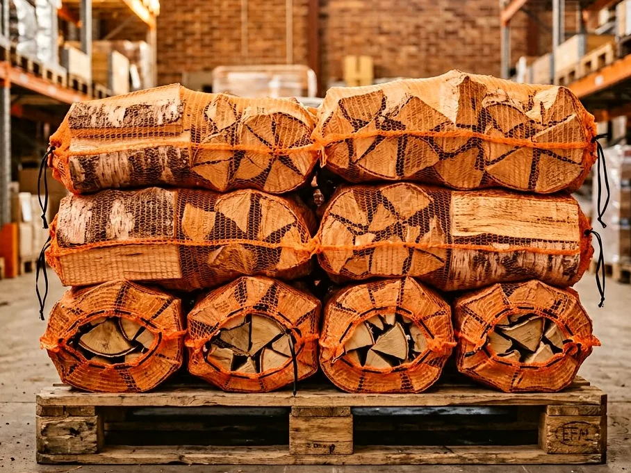 Берёзовые дрова в сетках 40 л — фото 2